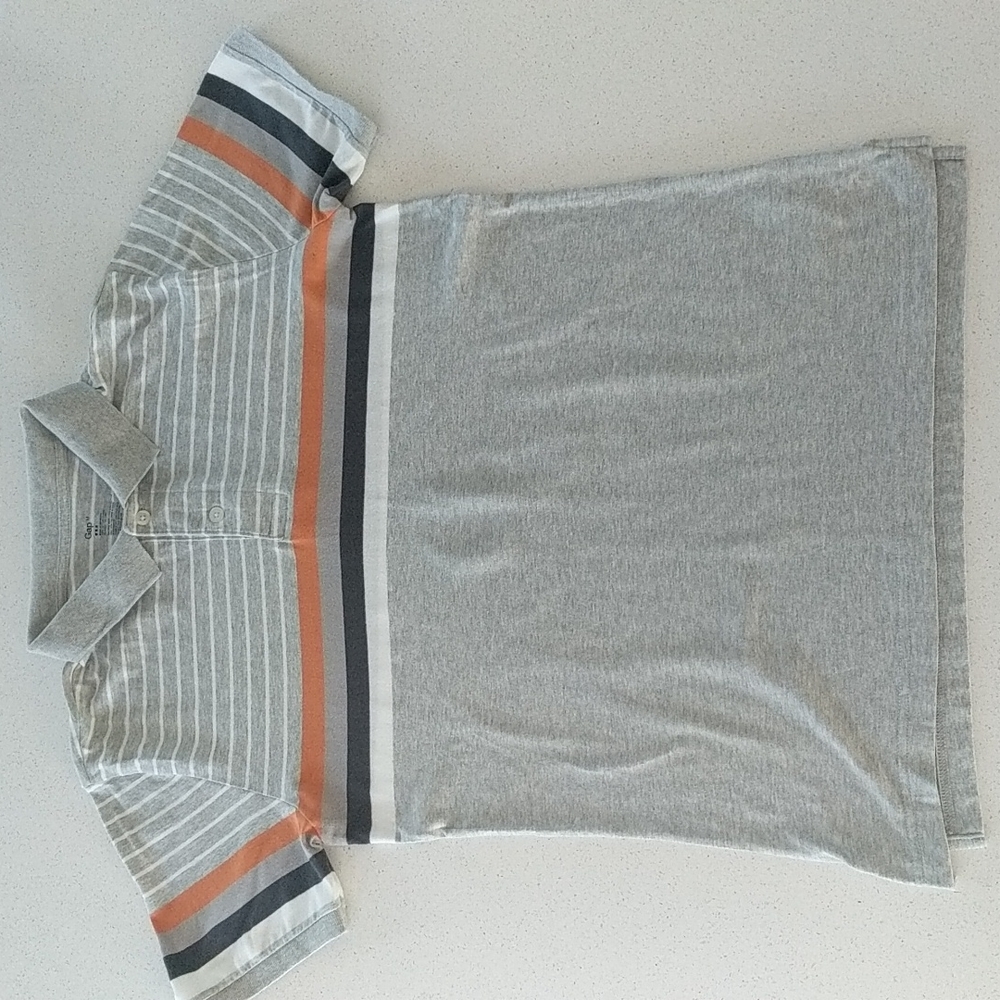 3/$15 Gap Factory Men's Striped Polo Short Sleeve Tee